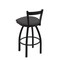 Holland Bar Stool Co 30" Low Back Swivel Bar Stool, Black Wrinkle, Canter Storm Seat 82130BW004 - alternate 3